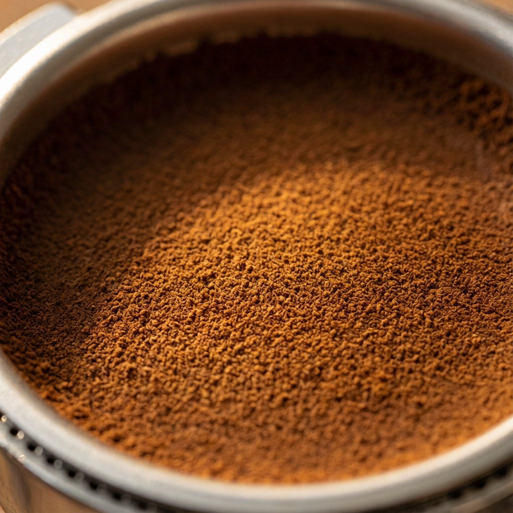 Illustration comparing coffee grinder types for espresso including burr material, grind settings, and price ranges