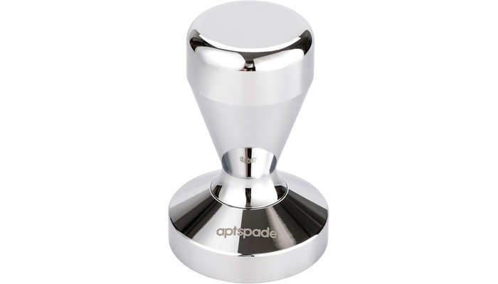 CASABREWS 51mm bottomless portafilter set with baskets on a kitchen counter next to an espresso machine