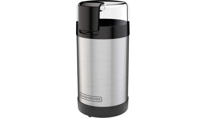 BLACK+DECKER CBG110S one-touch coffee and spice grinder with stainless steel blades and push-button control